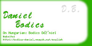 daniel bodics business card